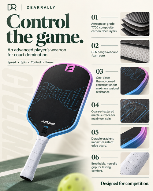 Cyclone Gen 5 paddle — six performance features