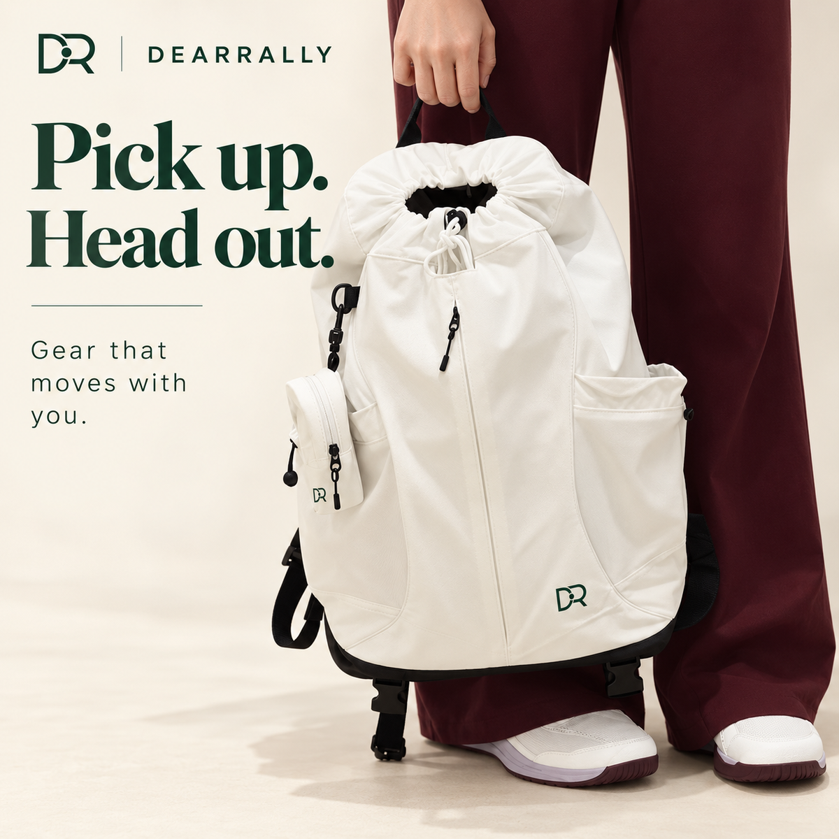 Dearrally tennis backpack - held