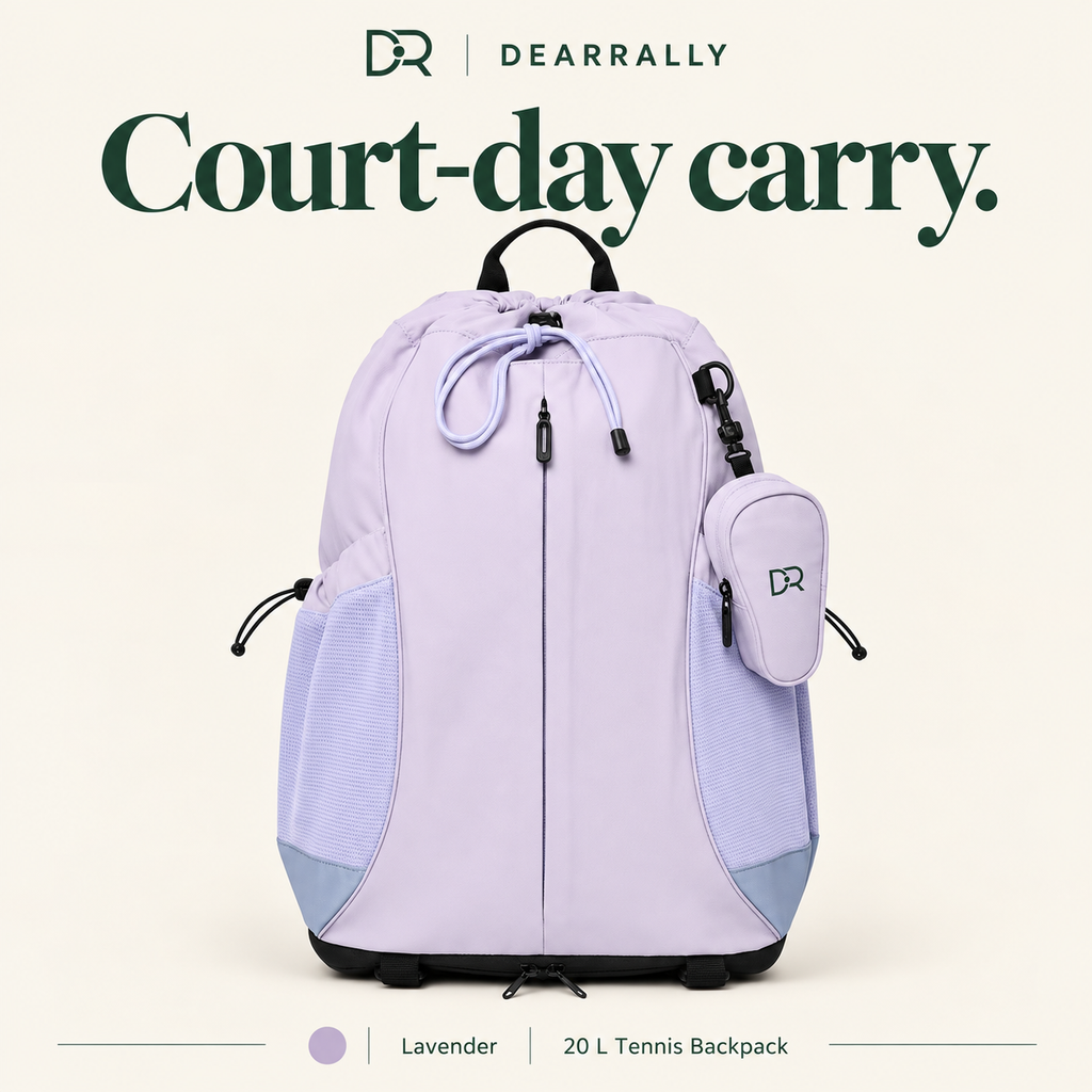 Dearrally 20 L tennis backpack, lavender color