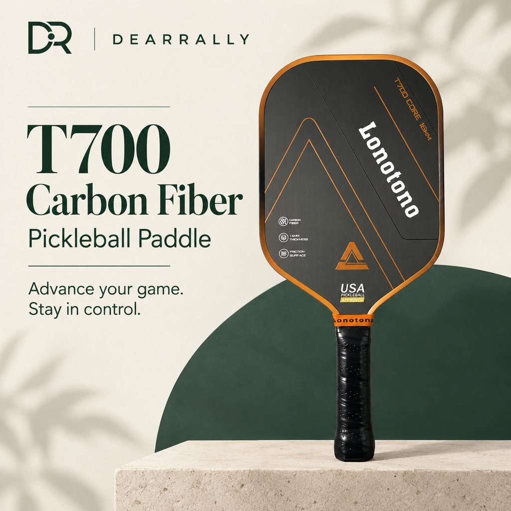 Dearrally T700 carbon fiber pickleball paddle - hero