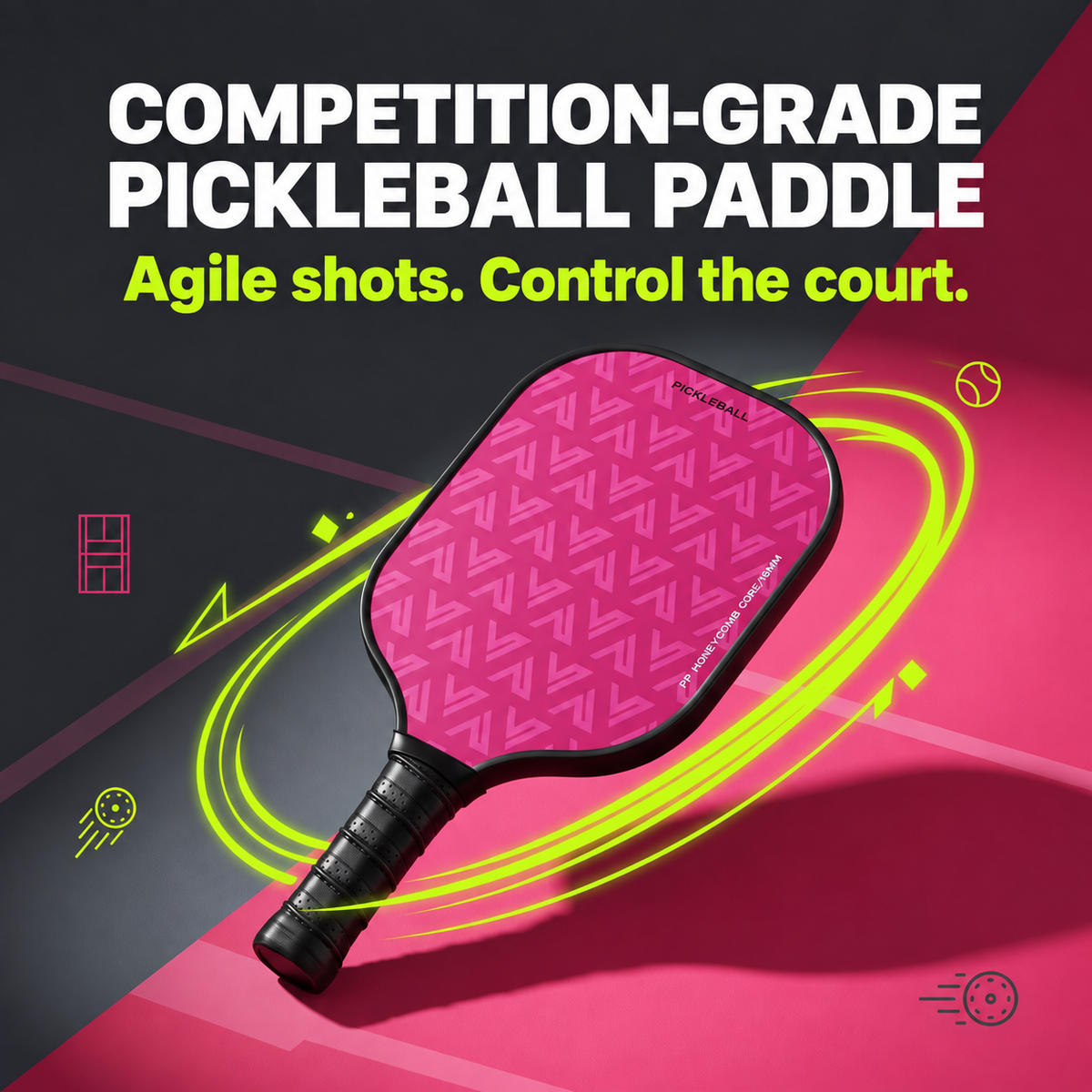 Fiberglass pickleball paddle — English feature image 2