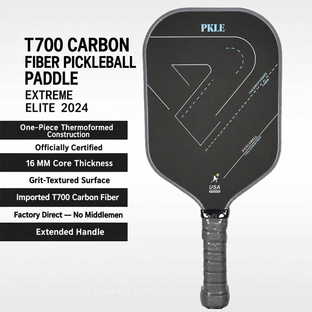 T700 carbon fiber pickleball paddle — English product features 3