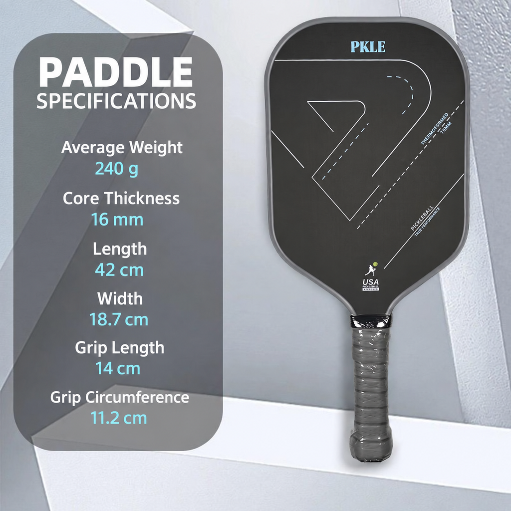 T700 carbon fiber pickleball paddle — English product features 4